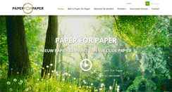 Desktop Screenshot of paperforpaper.nl